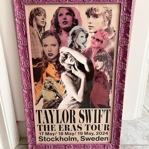 Taylor Swift 💫 Eras Tour Poster/Sweden 💫 in custom pink 🖼️
